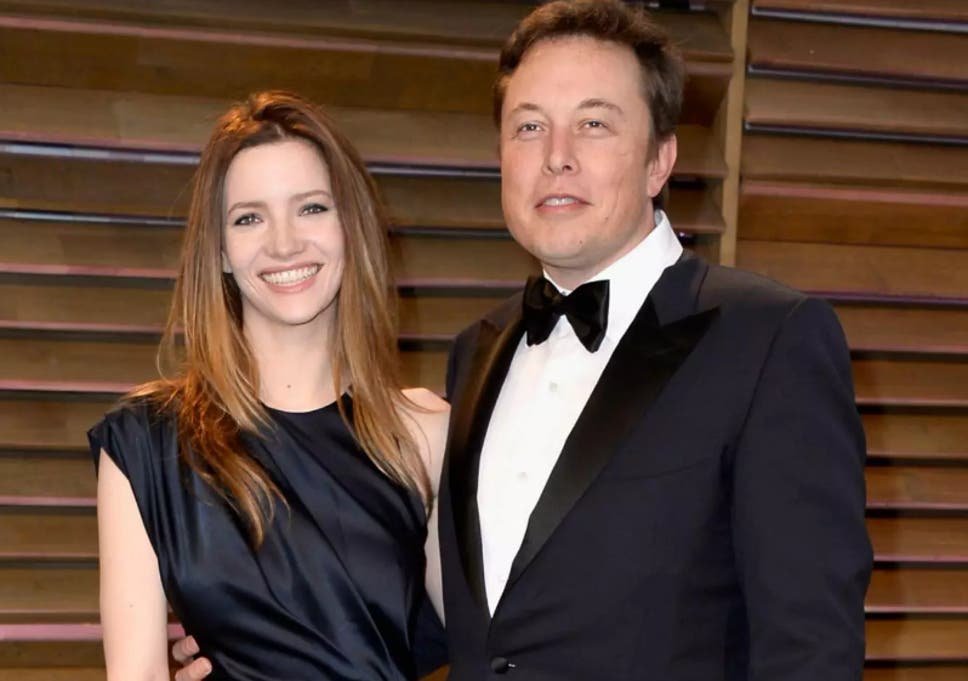 Elon Musk and his Wife